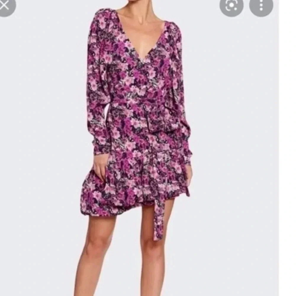 ROTATE by Birger Christensen floral Nancy mini dress